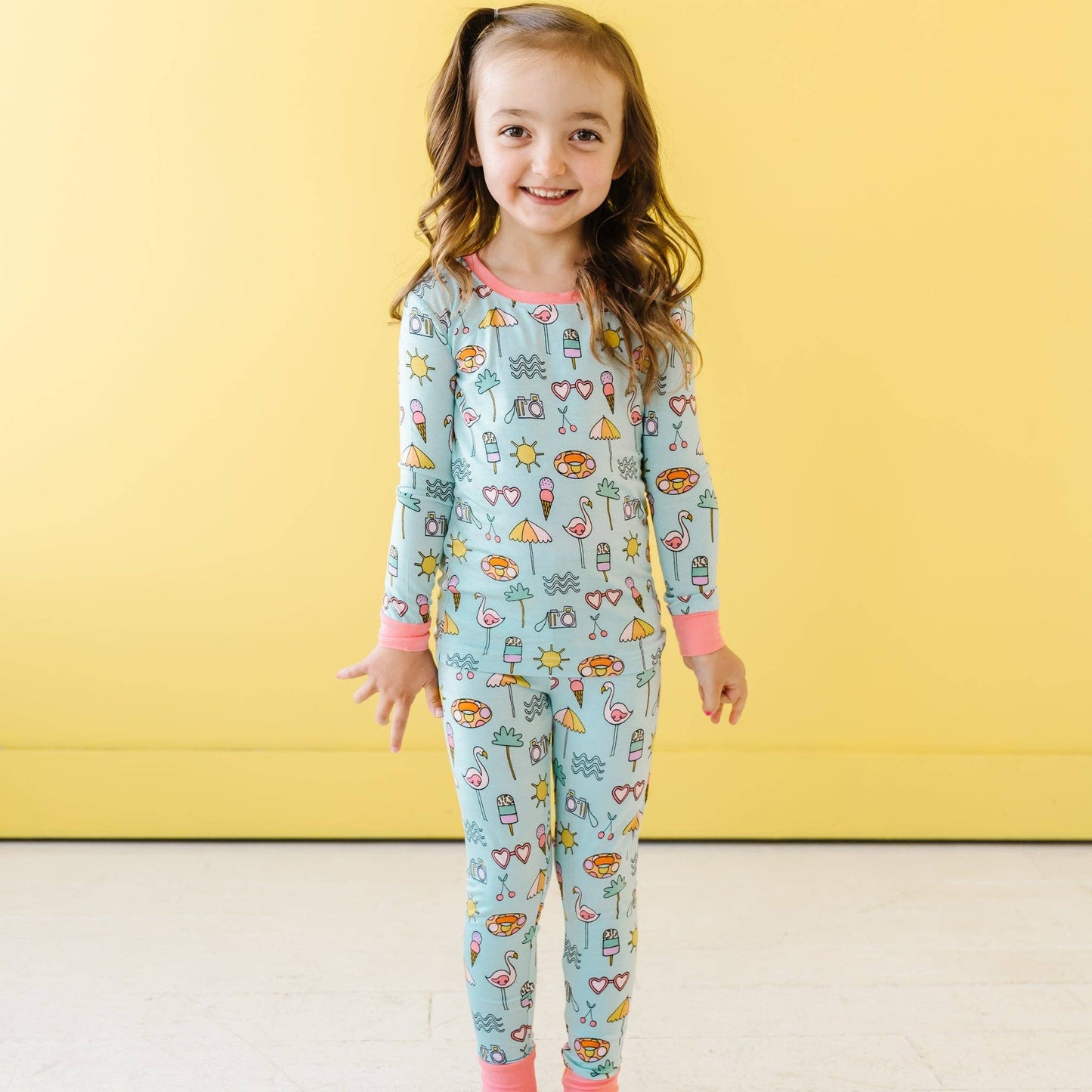 Pool Party Two-Piece Bamboo Viscose Pajama Set