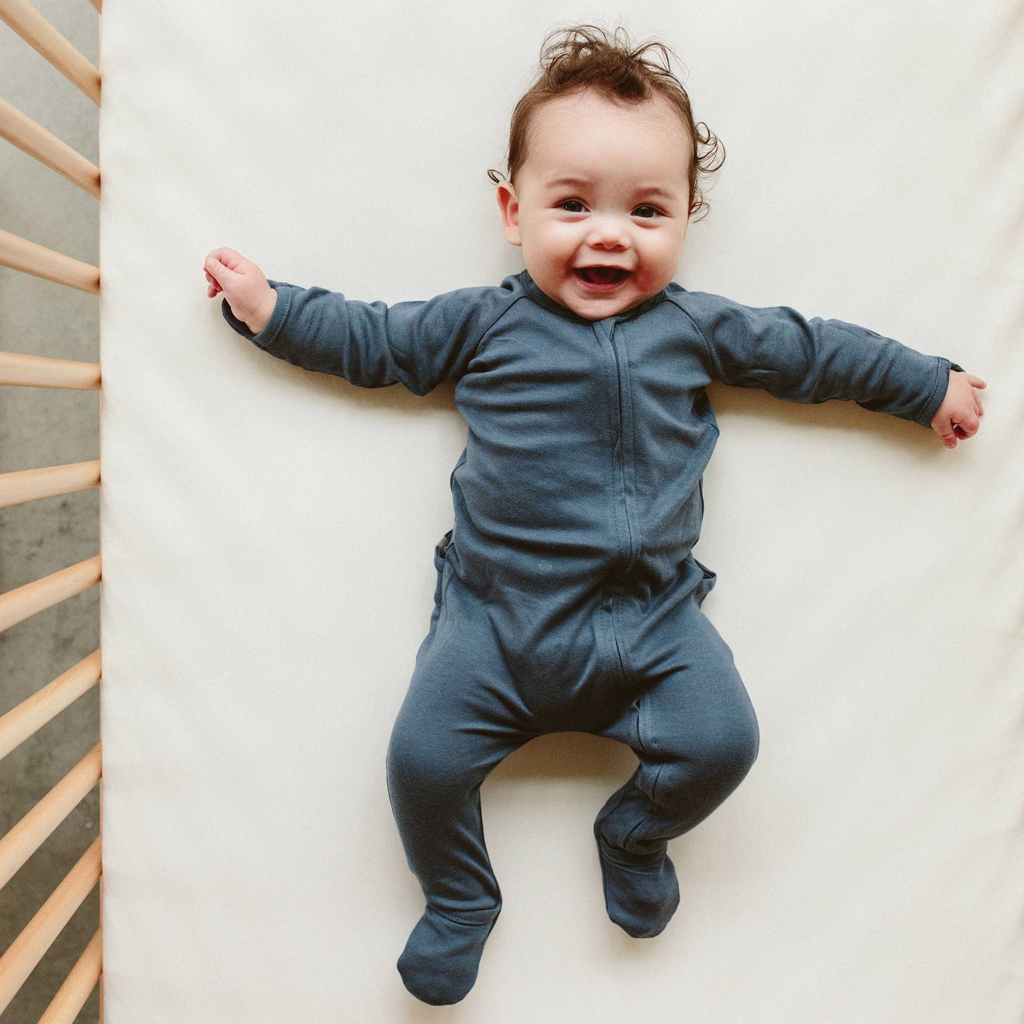 Viscose Bamboo + Organic Cotton Crib Sheet - Cloud