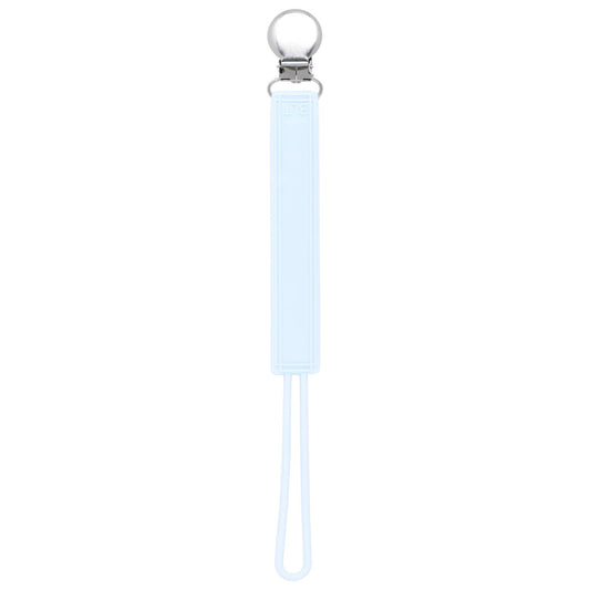 Classic Baby Blue All Silicone Modern Pacifier Clip