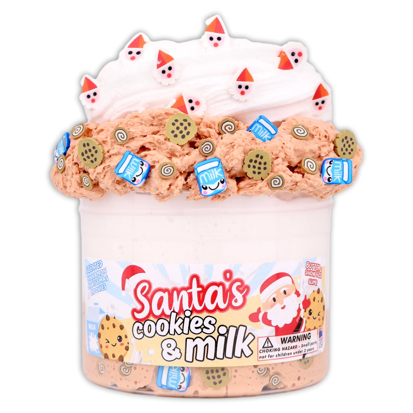 Santa's Cookies & Milk - Christmas Slime