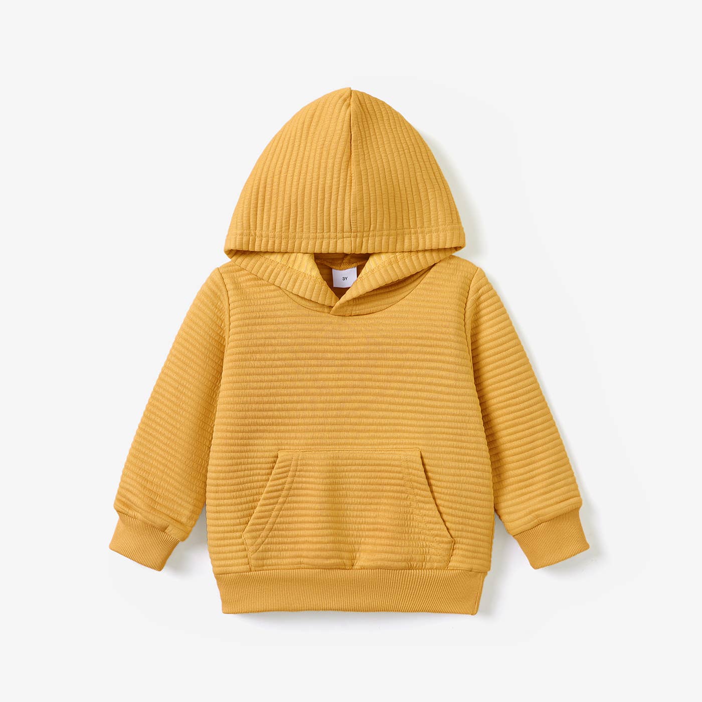 Toddler Boy/Girl Solid Color Textured Hoodie Sweatshirt