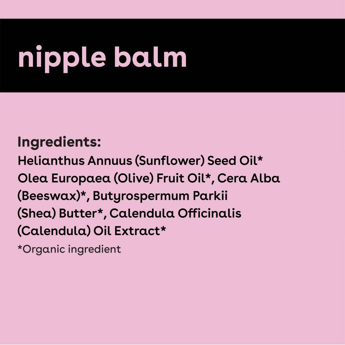 Organic nipple balm