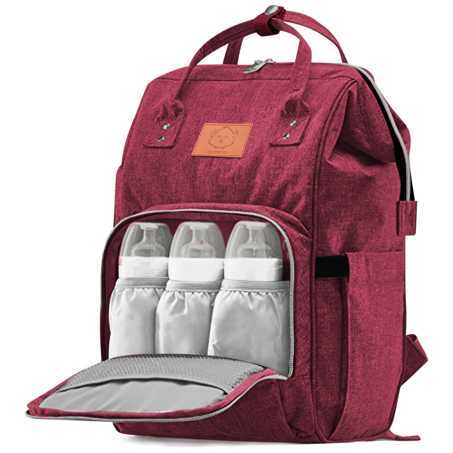 Original Diaper Backpack with Changing Pad (Wine Red)