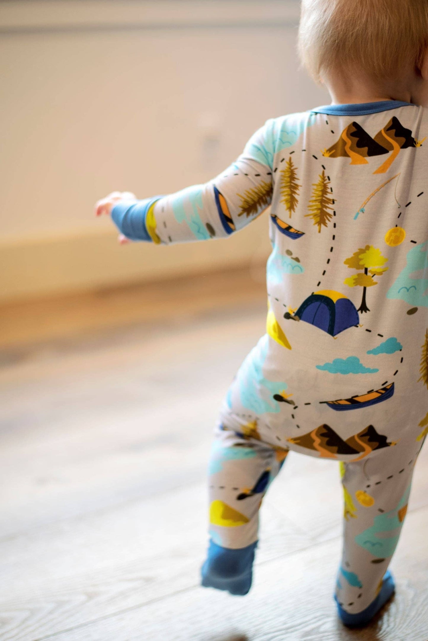 Catch of the Day Bamboo Toddler Zippy Romper