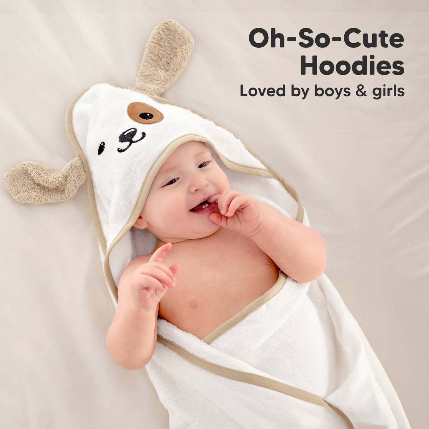 KeaBabies Cuddle Baby Hooded Towel