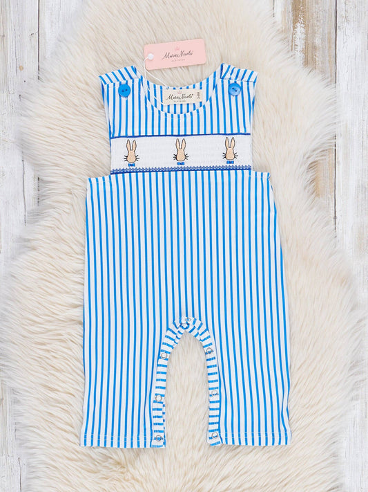 Blue Smocked Mr. Bunny Johnny - Restocked!