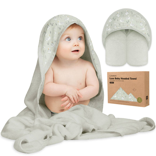 KeaBabies Luxe Baby Hooded Towel