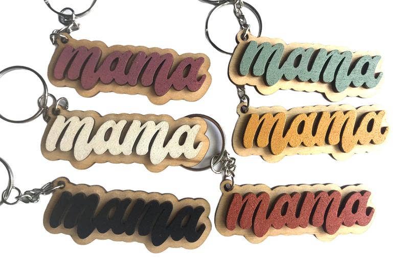 Retro Mama Keychain