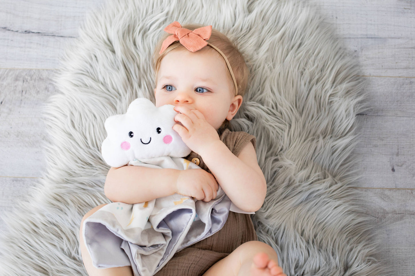 Cloud Lovey Blanket, Baby Blanket White