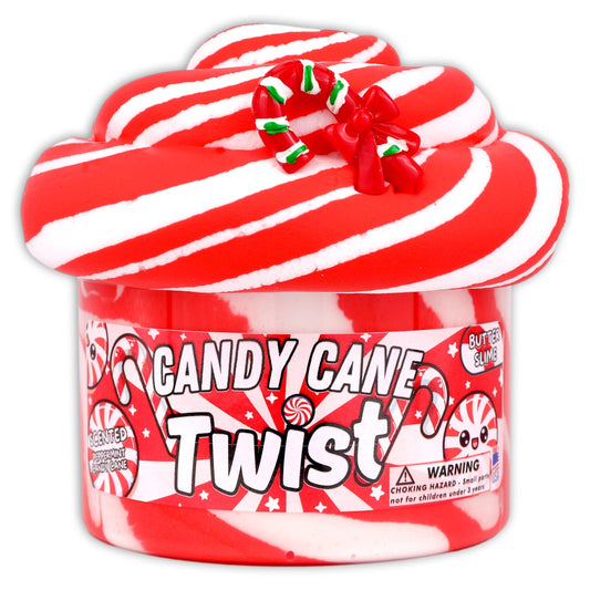 Candy Cane Twist - Christmas Slime