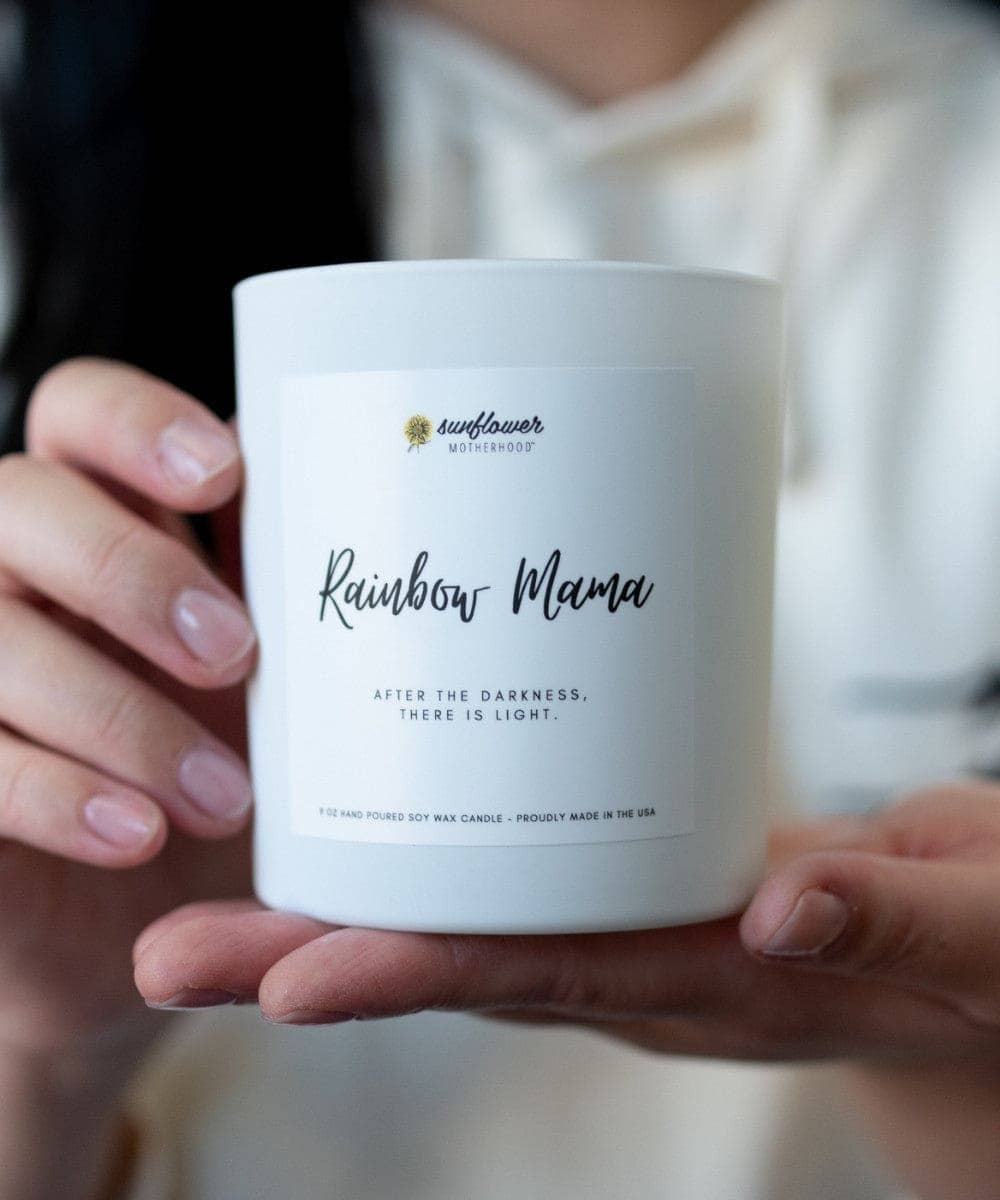 Rainbow Mama Pregnancy Loss Candle | Miscarriage, Grief Gift