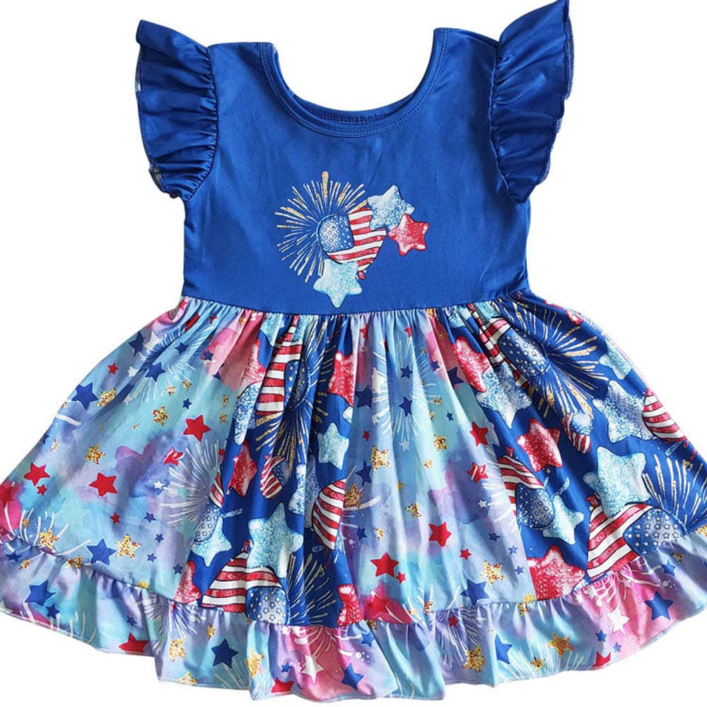 Baby girls 4th of july twirl dresses