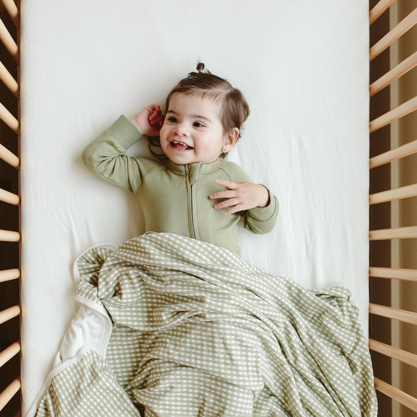 Viscose Bamboo + Organic Cotton Crib Sheet - Cloud