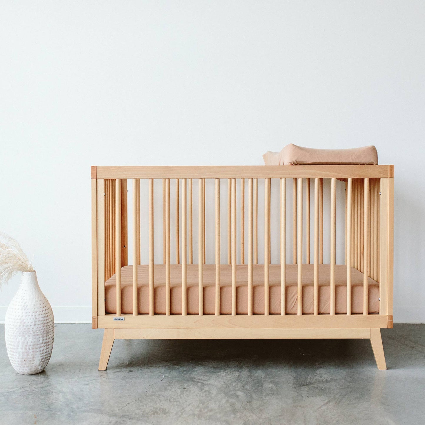 Viscose Bamboo + Organic Cotton Crib Sheet - Sandstone