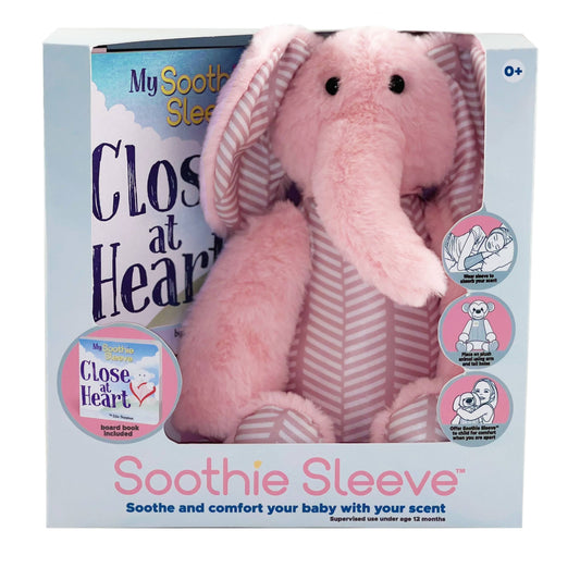 Soothie Sleeve Emmy the Elephant Baby Gift-4 pack