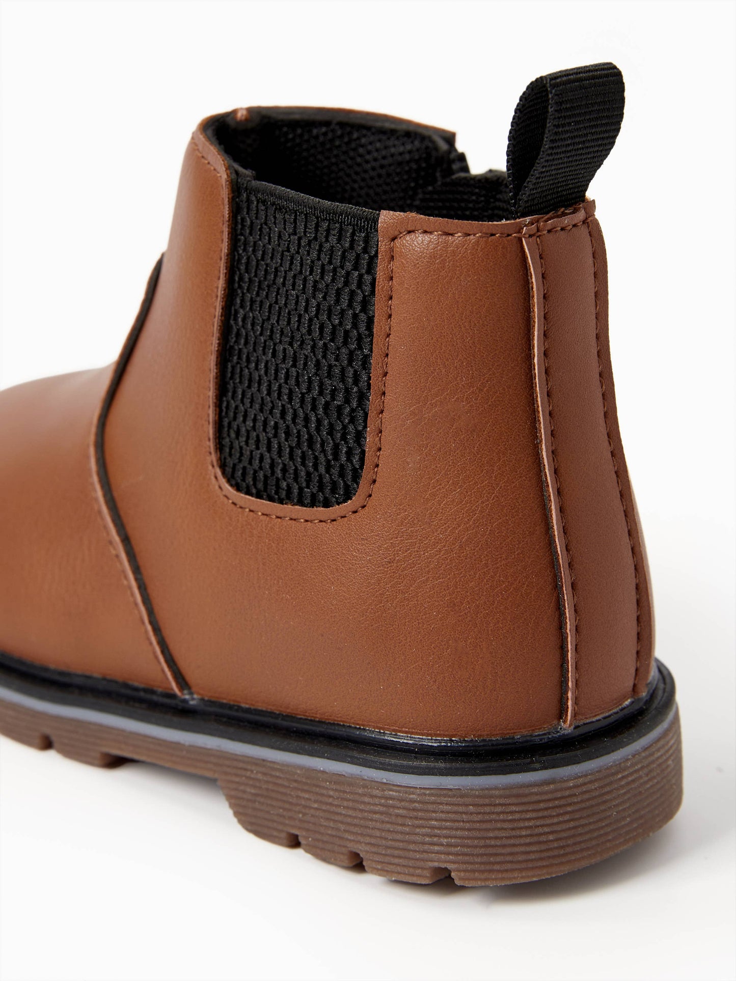 Kids' Spandex PU Leather Boots with Zipper - Solid Color