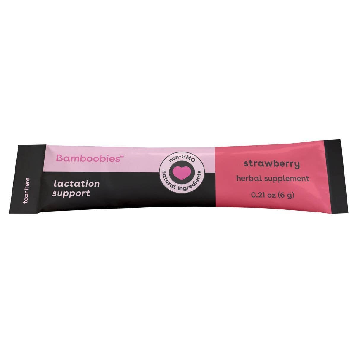 Lactation support drink mix (strawberry)