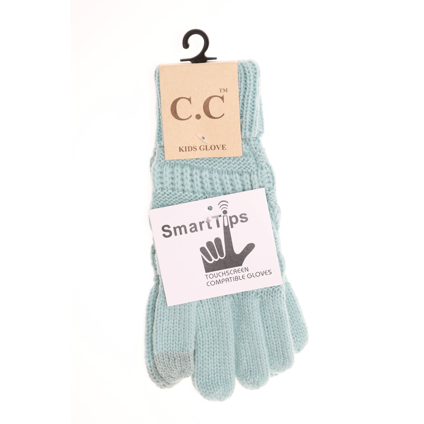 KIDS Solid Cable Knit CC Gloves G20KIDS