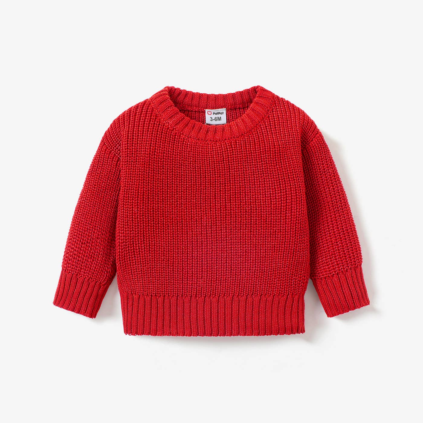 Baby Solid Long sleeve Knitted Sweater Pullover