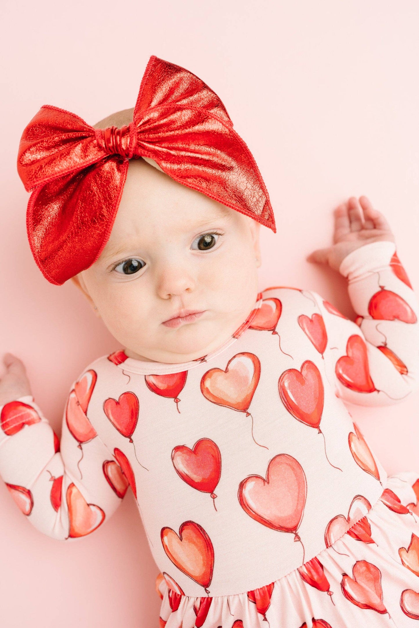 Red Heart Balloons Bodysuit Dress