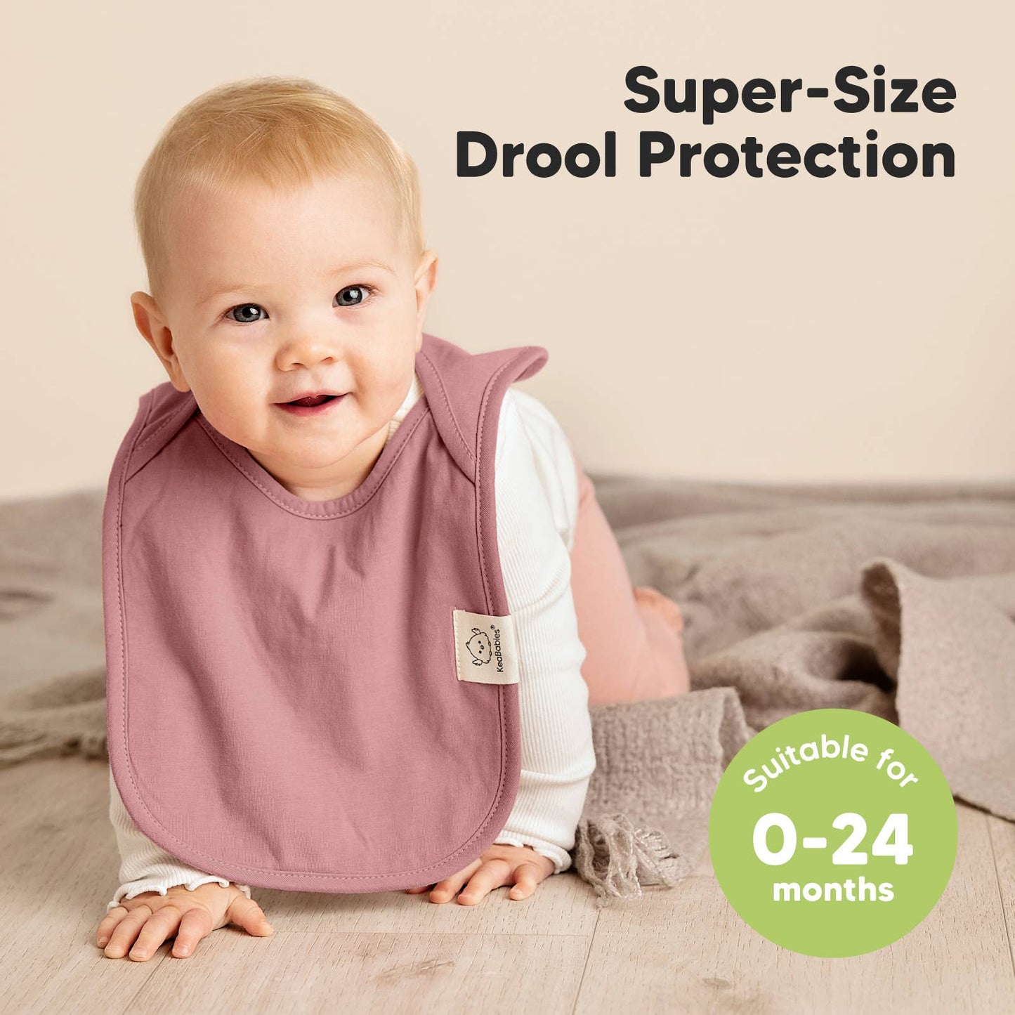 KeaBabies 8-Pack Hallo Drool Bibs