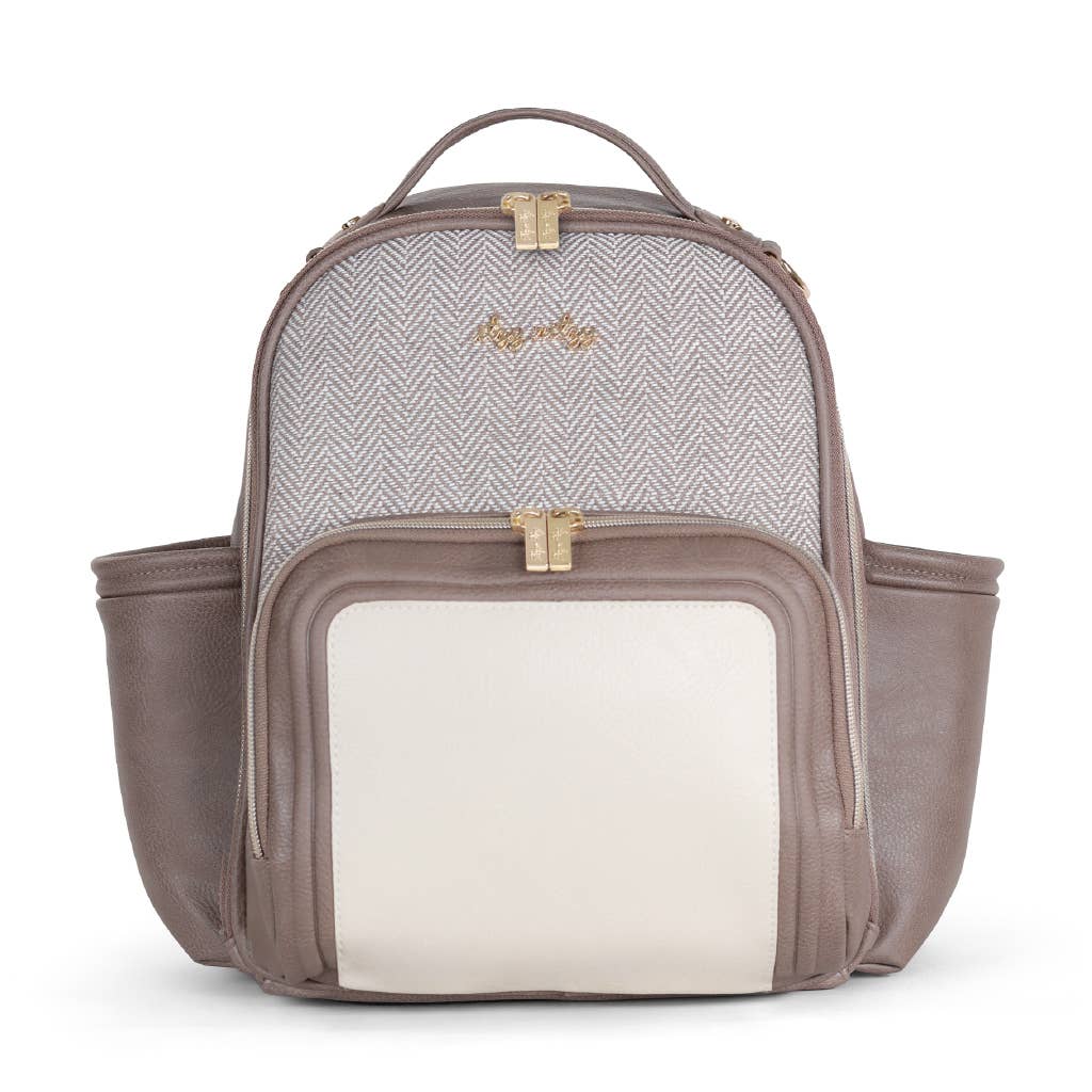 Vanilla Latte Itzy Mini Plus™ Diaper Bag Backpack