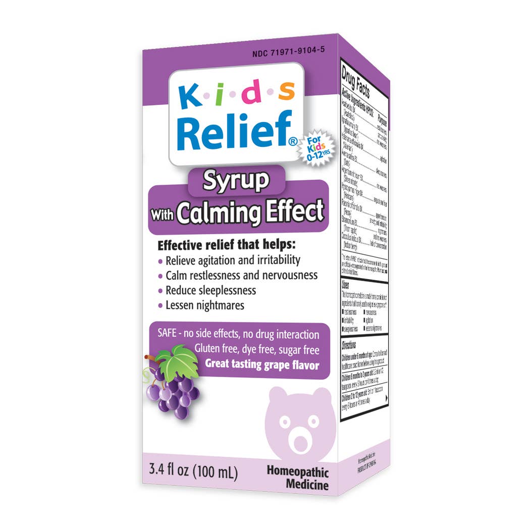 Kids Relief Calming Effect Syrup for Kids 0-12 Years, 3.4 oz