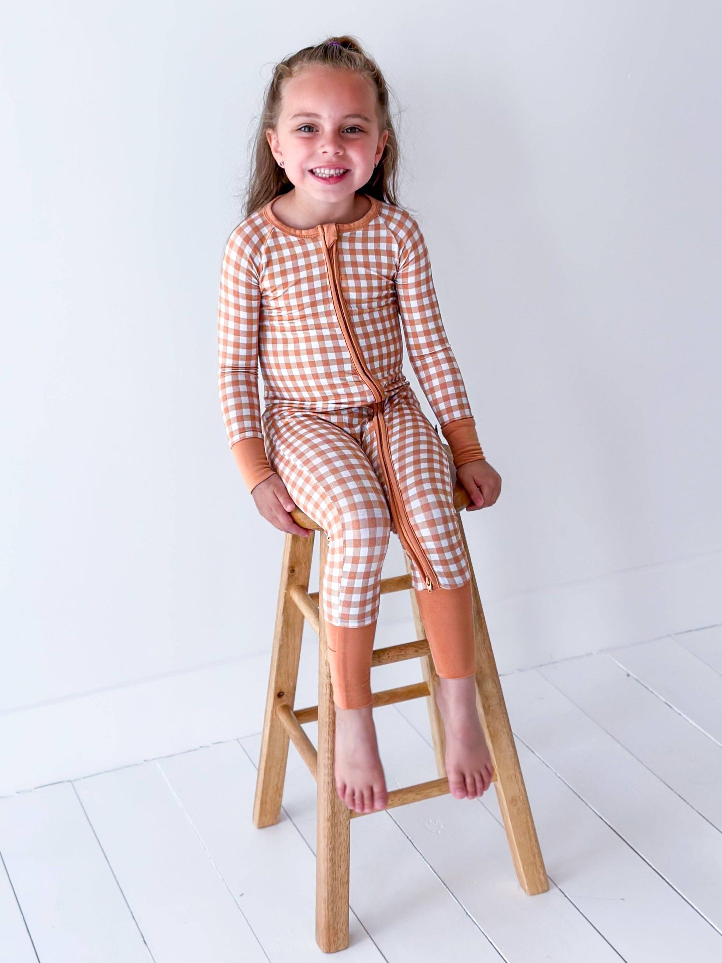 Toasted Apricot Bamboo Toddler Zippy Romper