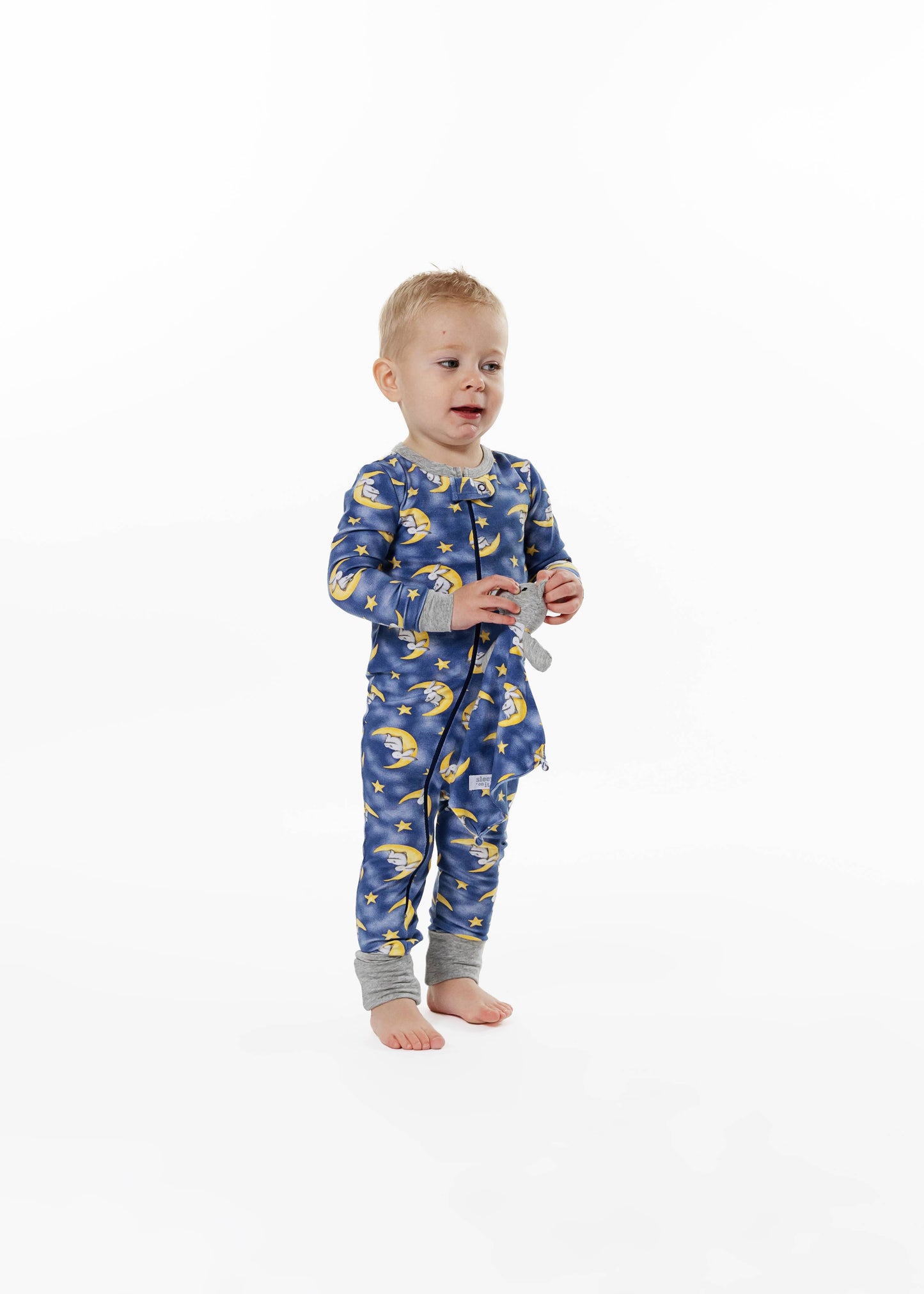 Infant Boys Goodnight Moon Zip-Front Coverall Pajama