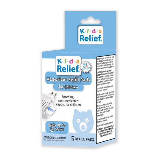 Kids Relief Waterless Vaporizer Refill Pads-Eucalyptus -5ct