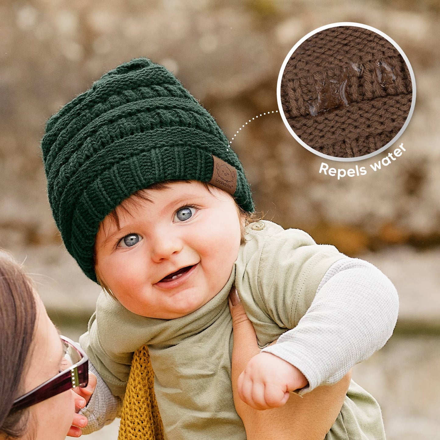 KeaBabies 3-Pack Warmzy Baby Beanies (Icelandic, M)