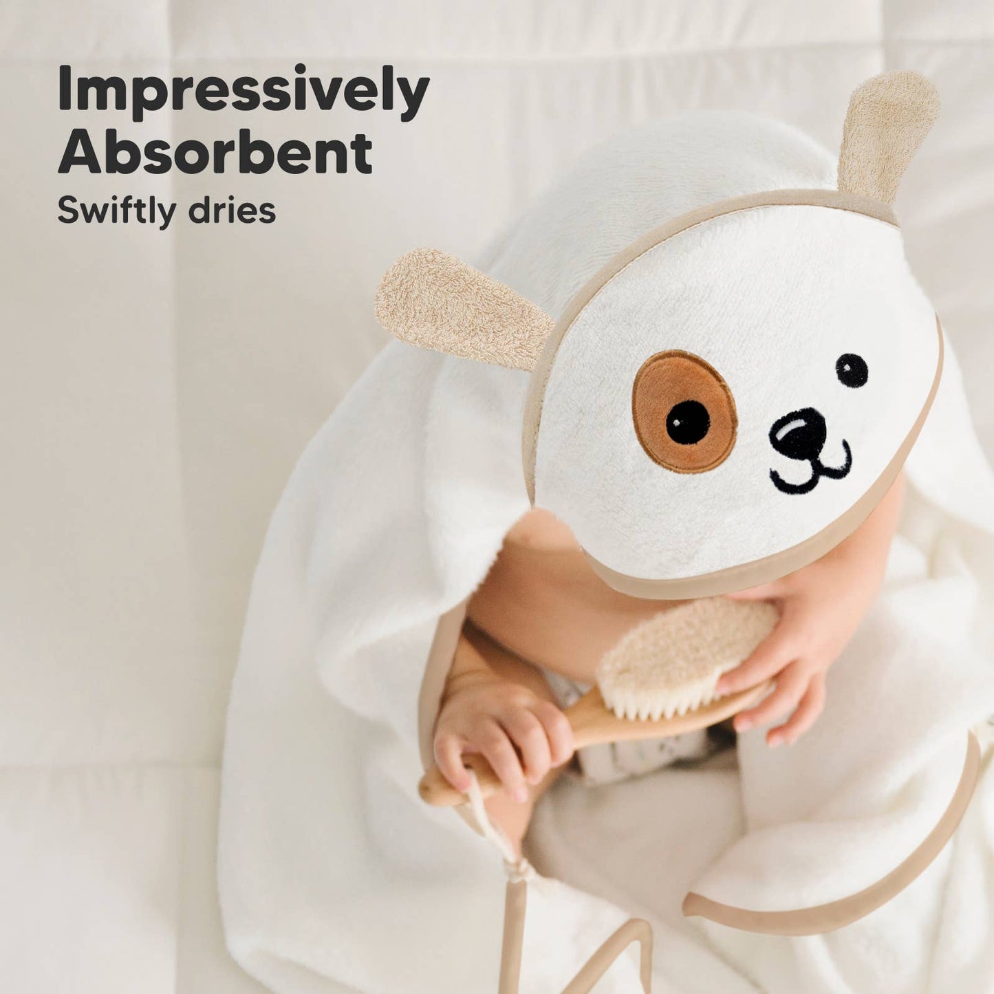 KeaBabies Cuddle Baby Hooded Towel