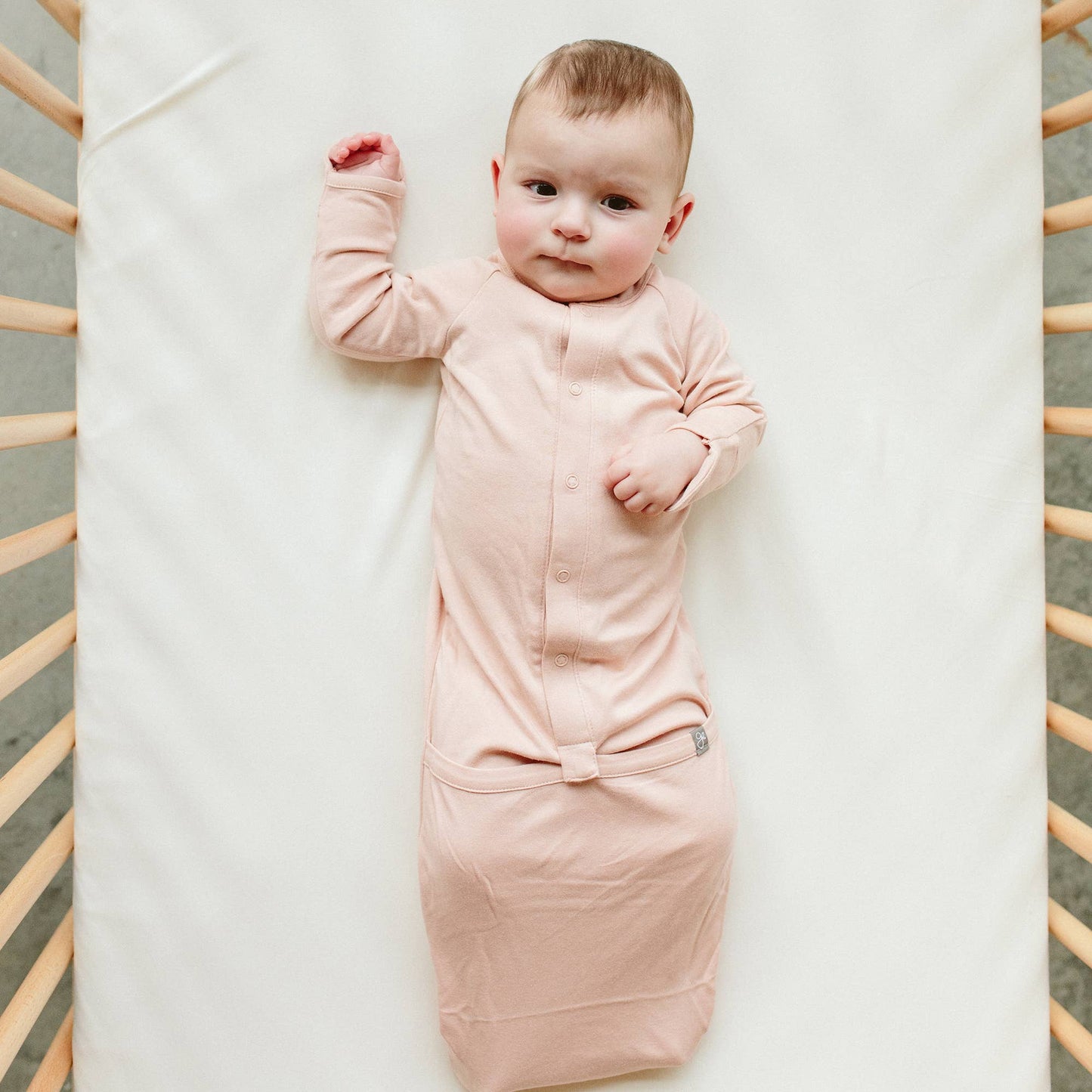 Viscose Bamboo + Organic Cotton Crib Sheet - Cloud