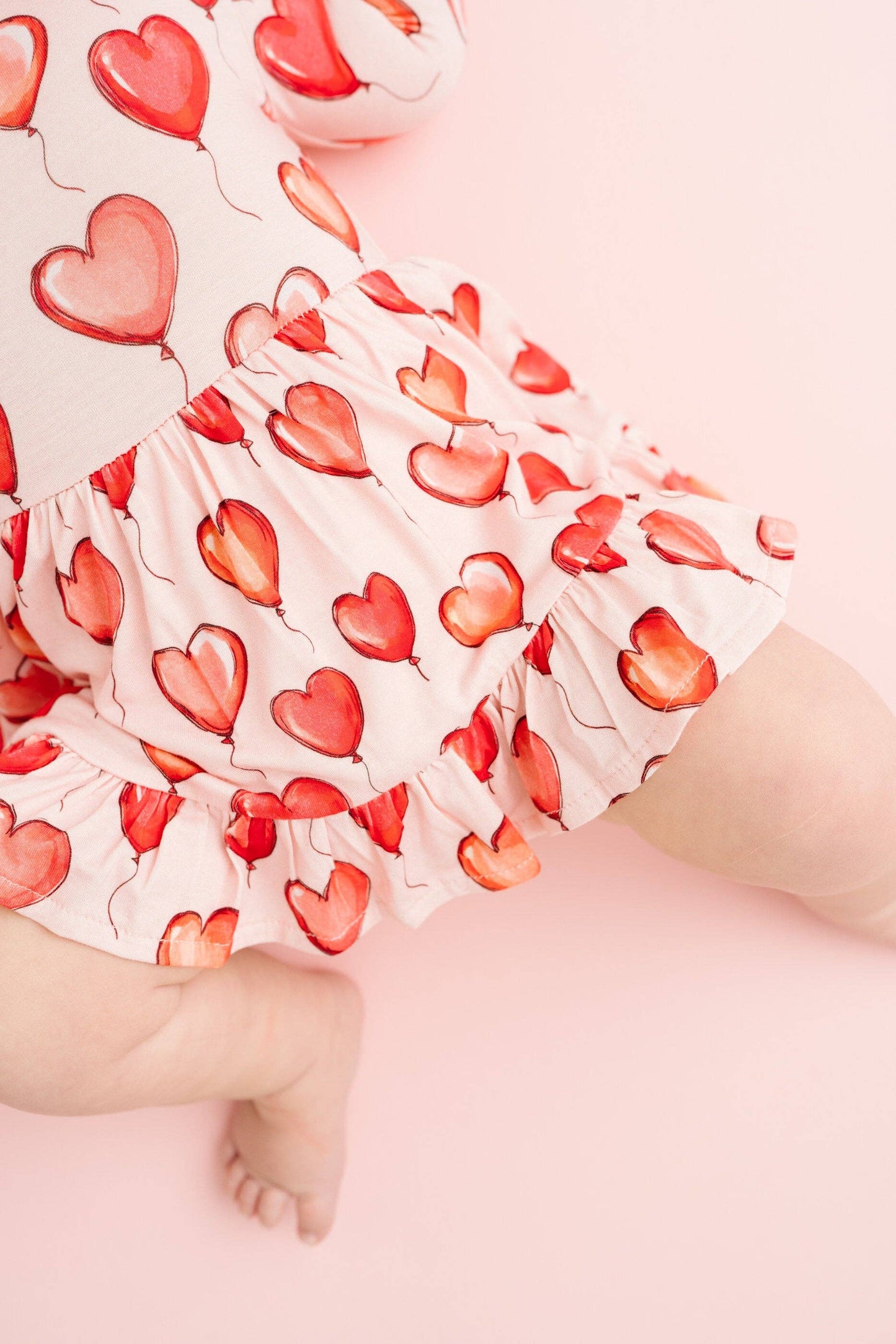 Red Heart Balloons Bodysuit Dress