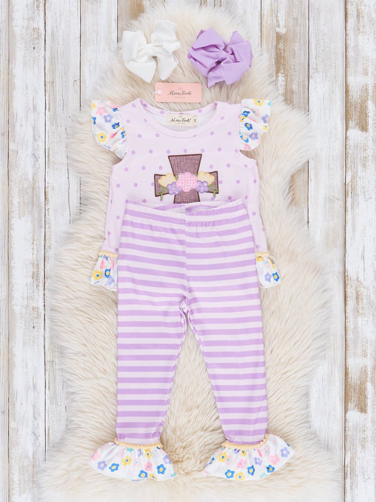 Lilac Easter Ruffle Outfit - Restocked!