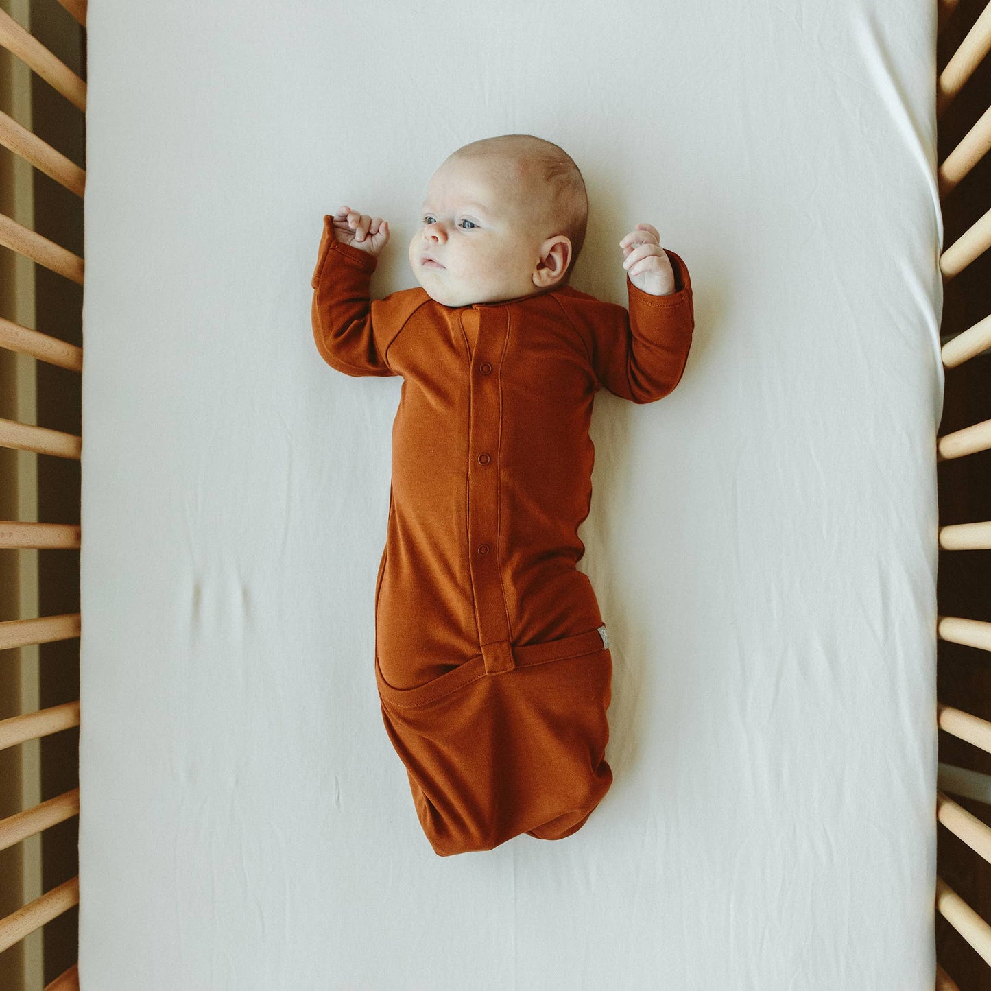 Viscose Bamboo + Organic Cotton Crib Sheet - Cloud