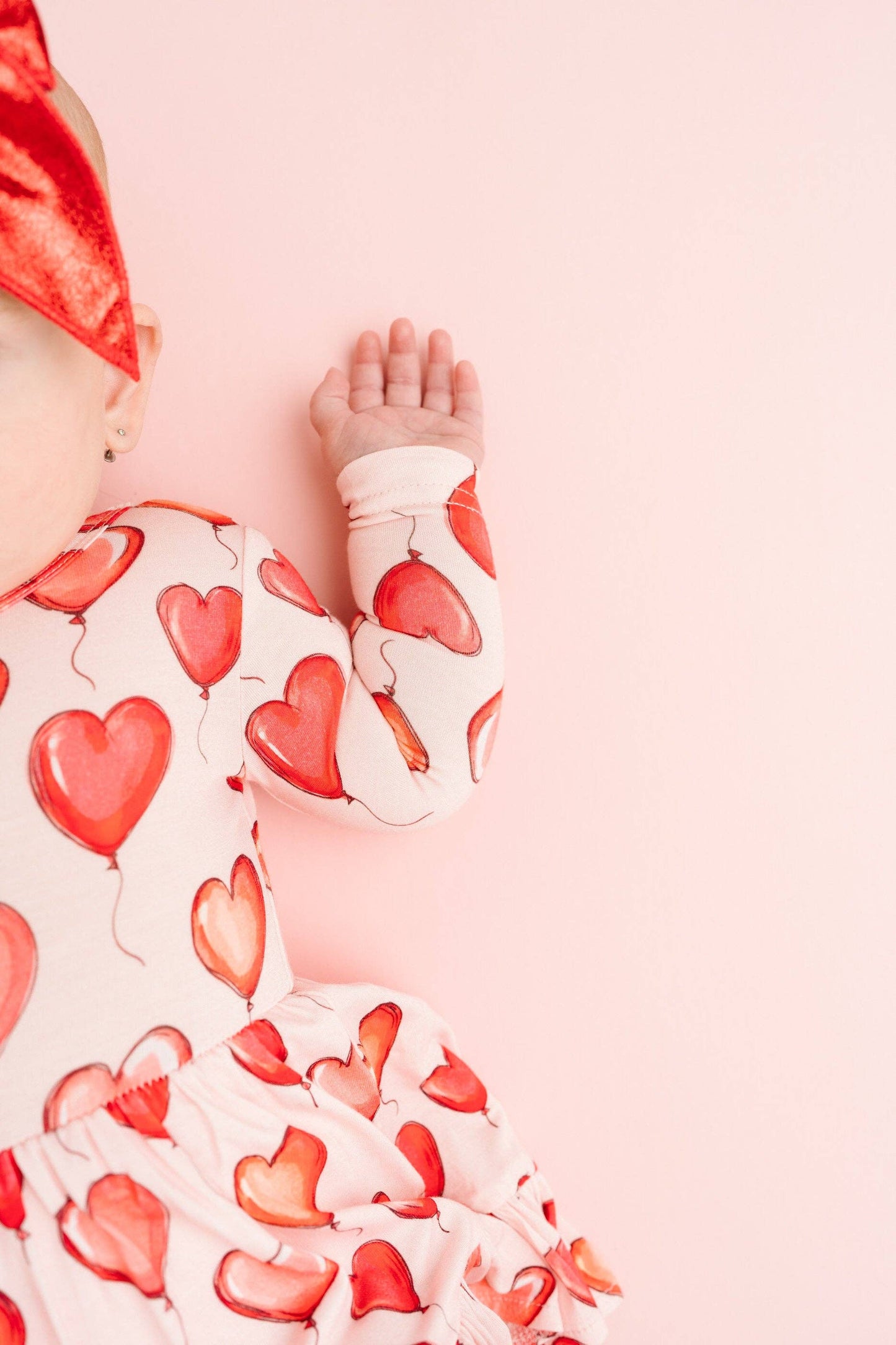 Red Heart Balloons Bodysuit Dress