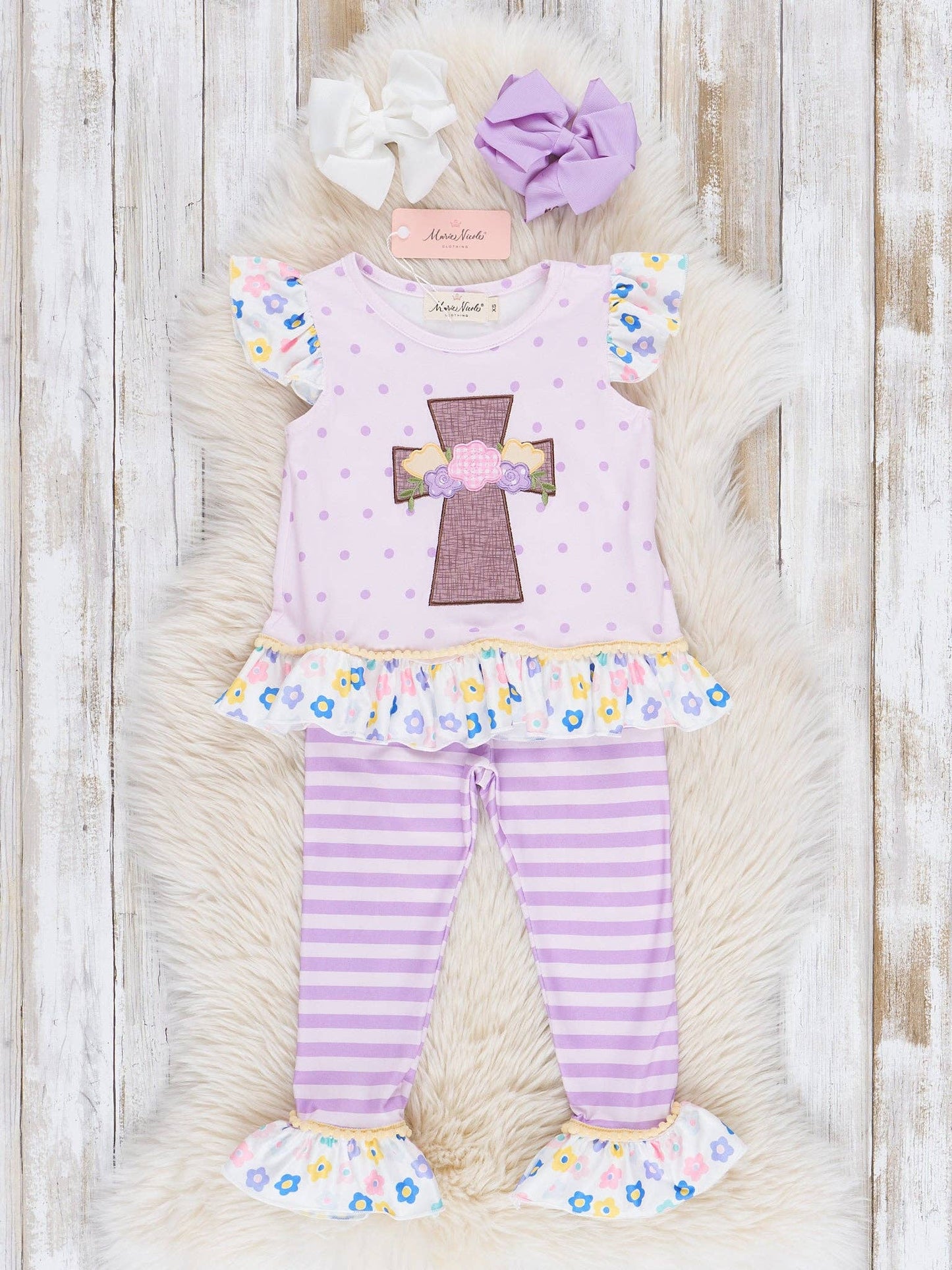 Lilac Easter Ruffle Outfit - Restocked!