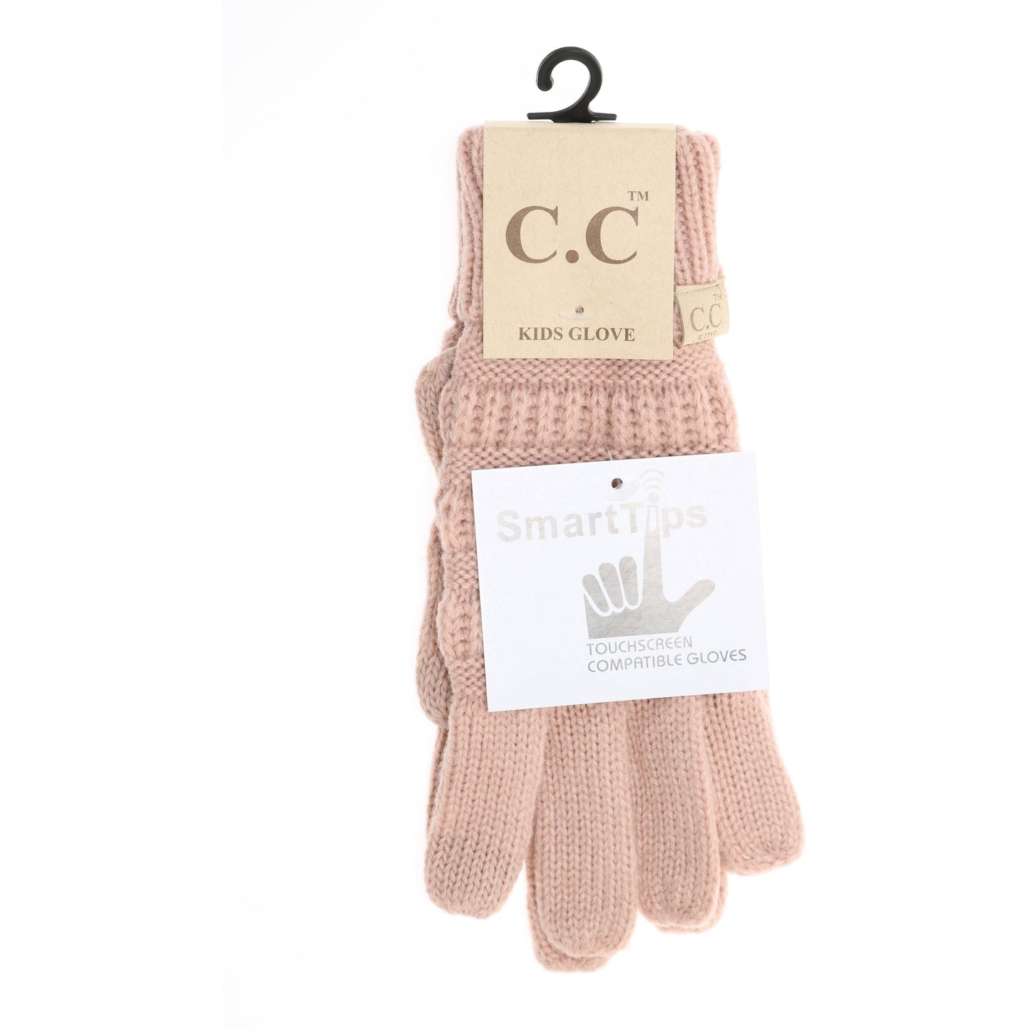 KIDS Solid Cable Knit CC Gloves G20KIDS