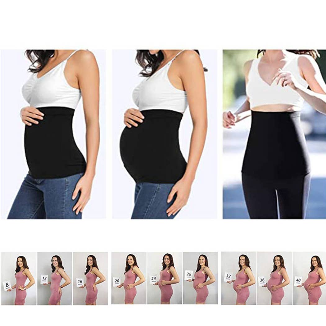 Non-Slip Silicone Stretchy Seamless Maternity Support Band