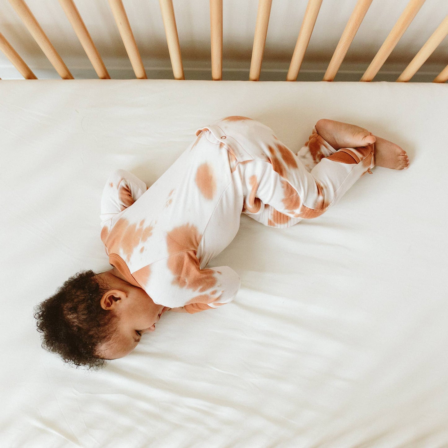 Viscose Bamboo + Organic Cotton Crib Sheet - Cloud