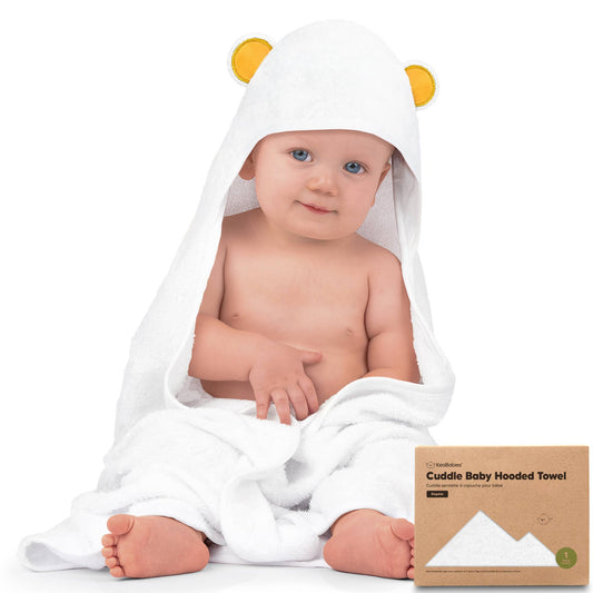 KeaBabies Cuddle Baby Hooded Towel