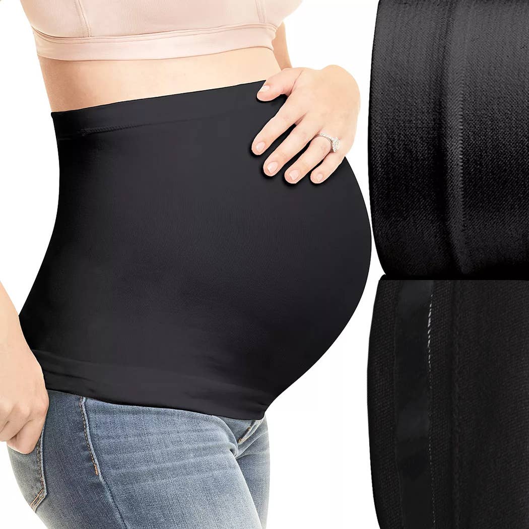 Non-Slip Silicone Stretchy Seamless Maternity Support Band