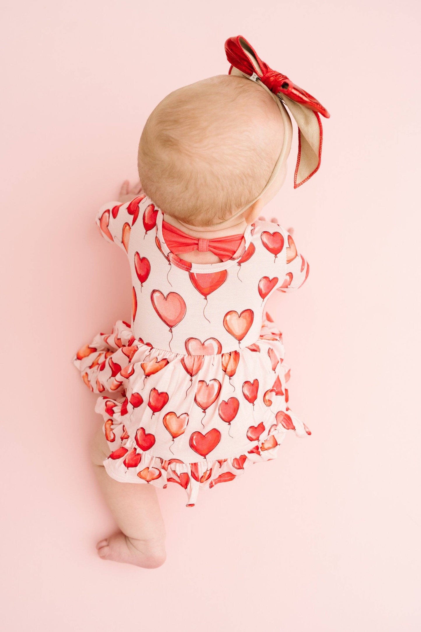 Red Heart Balloons Bodysuit Dress