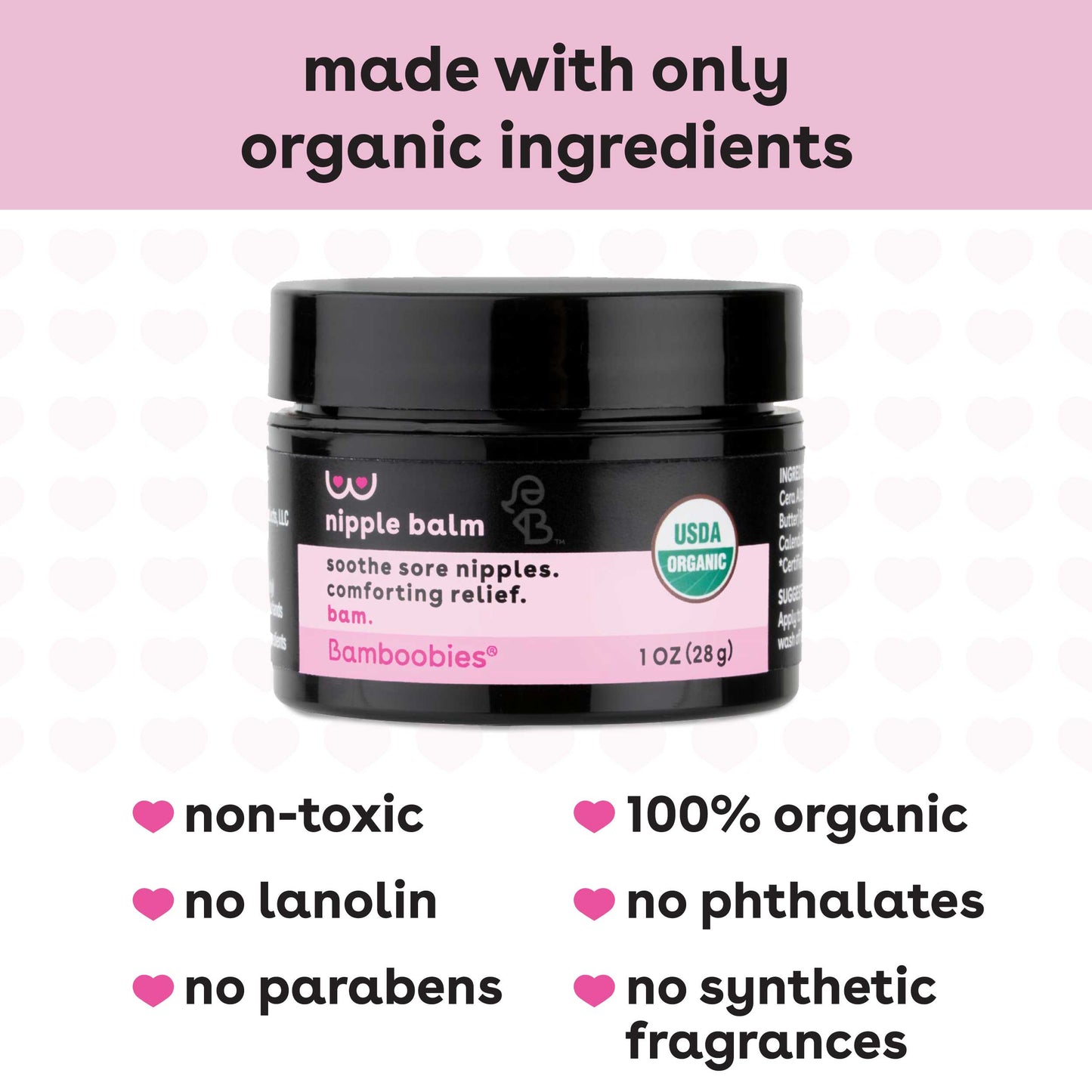 Organic nipple balm