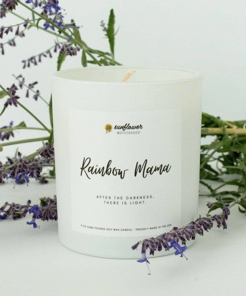 Rainbow Mama Pregnancy Loss Candle | Miscarriage, Grief Gift