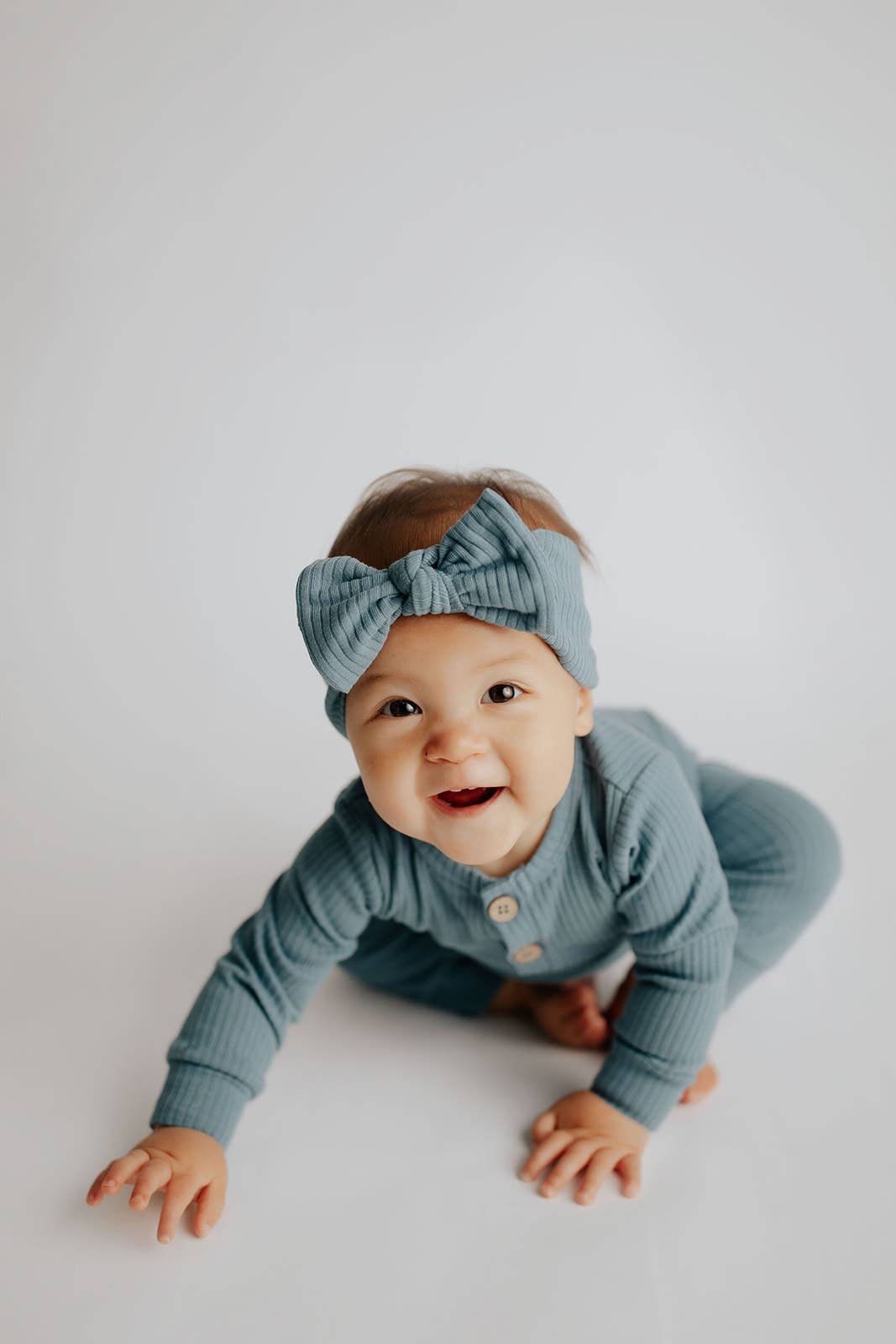 Baby Ribbed Playsuit with Pockets and Bow