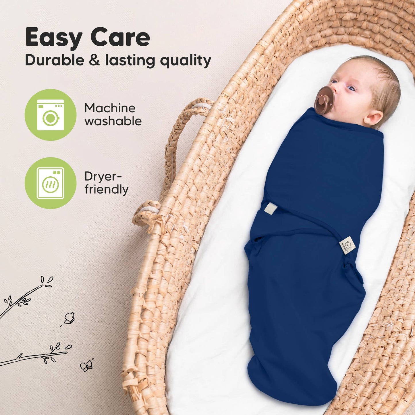 3pk Soothe Baby Swaddles 0-3 Months, Sleep Sack for Newborns