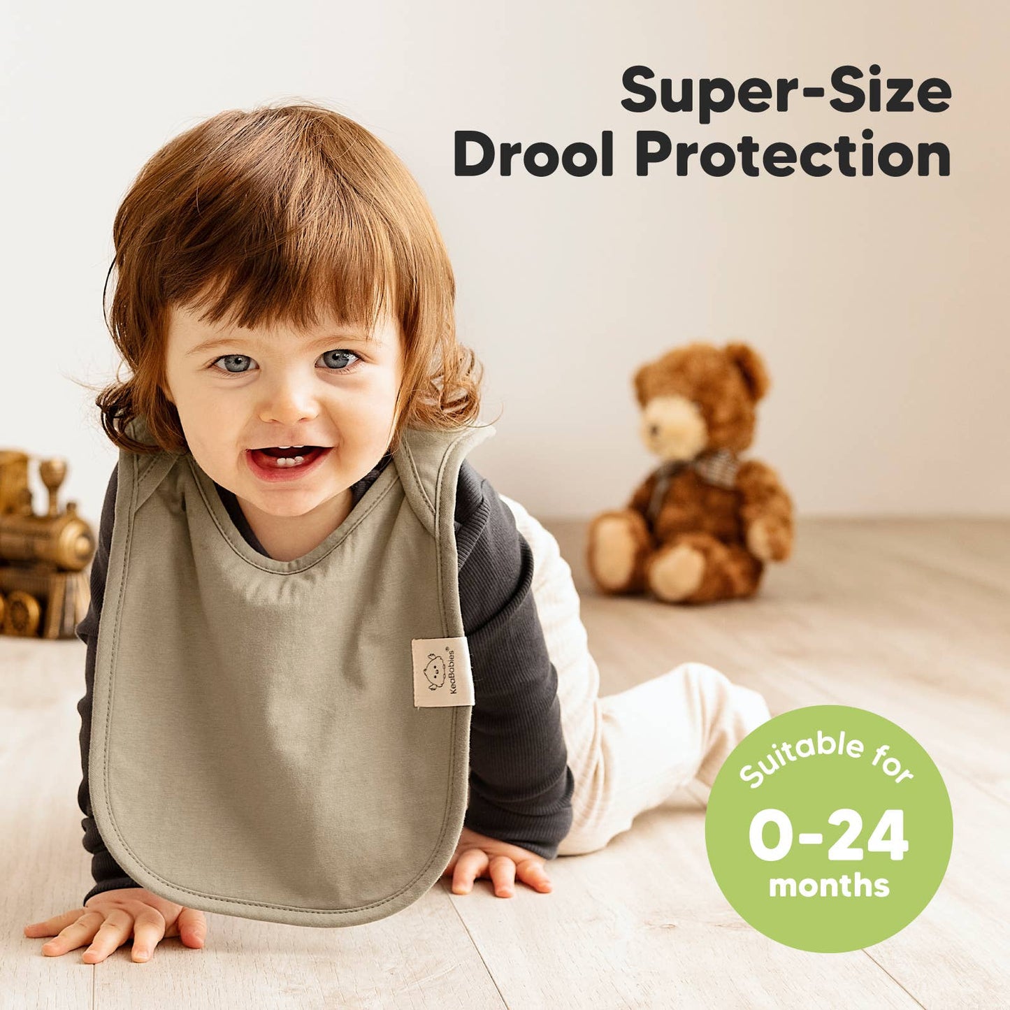 KeaBabies 8-Pack Hallo Drool Bibs