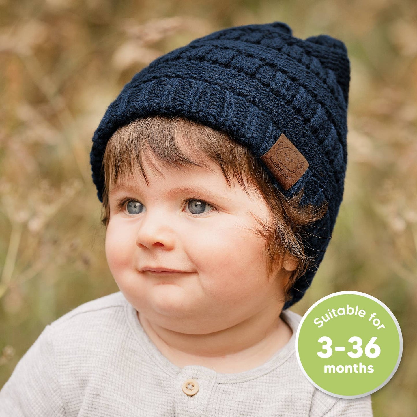 KeaBabies 3-Pack Warmzy Baby Beanies (Icelandic, M)